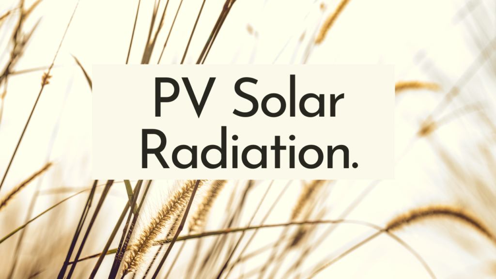 PV Solar Radiation