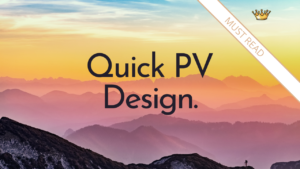 Quick PV Design