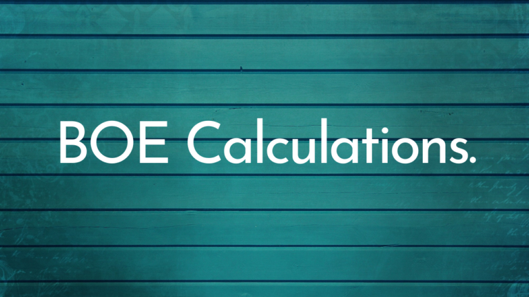 Protected: BOE Calculations