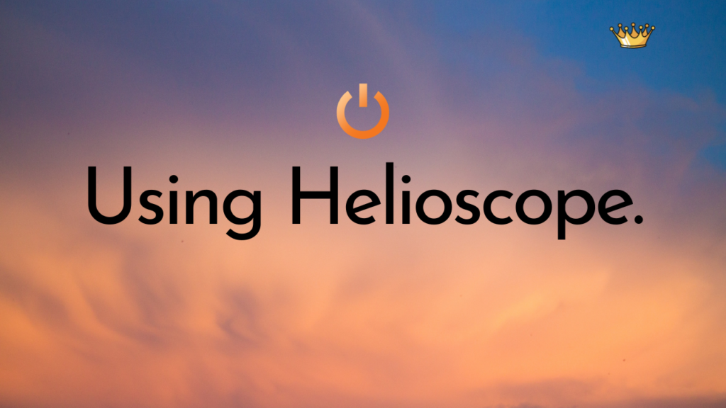 Using Helioscope