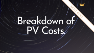 Breakdown of PV Costs