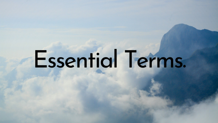 Essential Terms Examples