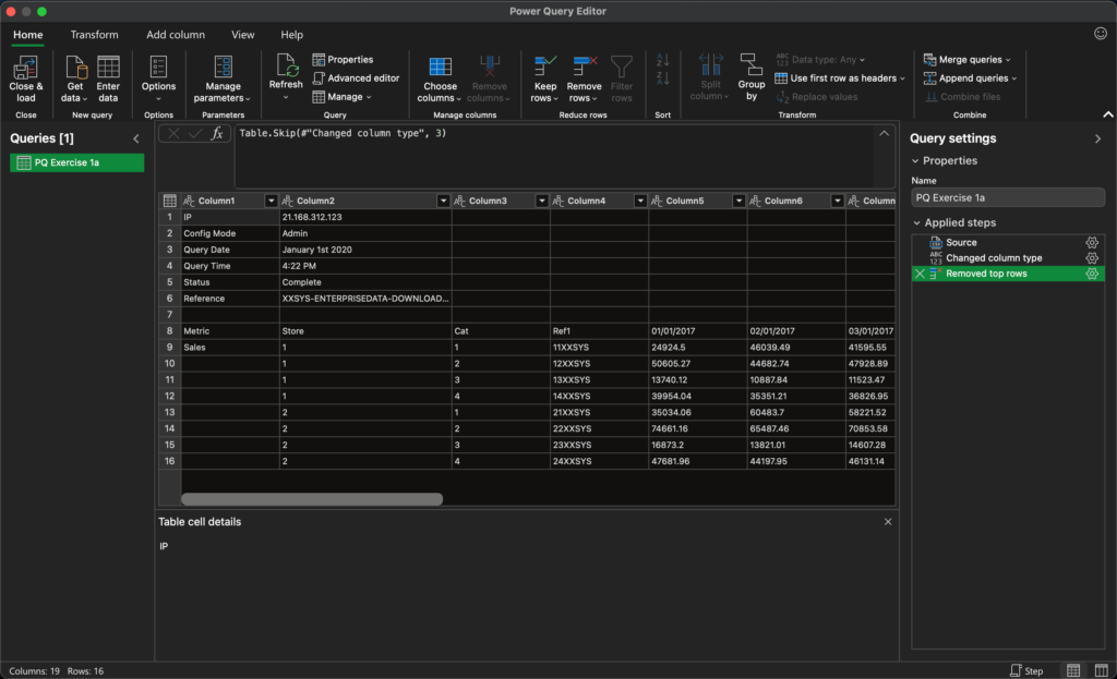 Interface for data manipulation in Excel, BI.