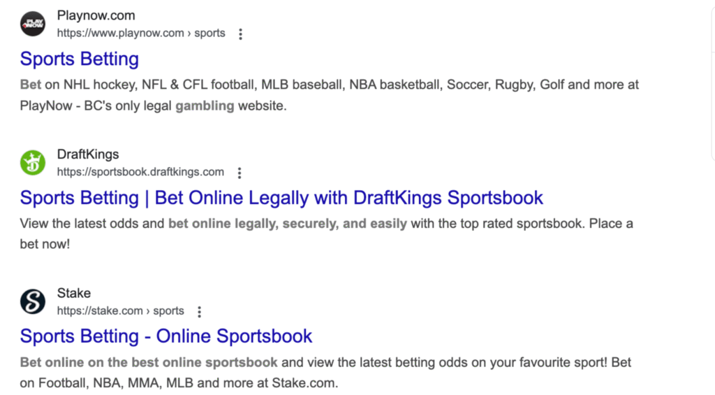 Google Ranking Desktop